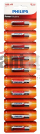 PHILIPS PILA ALKALINE AAA 10PCS