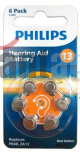 PHILIPS MICROBATERIA AUDITIVA ZINC AIR BATTERY A312 BLISTER 6 PCS