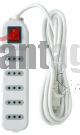 ALARGADOR 5 MTS MÚLT.C/SWITCH, 5 POSIC.BLANCO