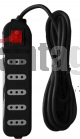 ALARGADOR 3 MTS MÚLT.C/SWITCH, 5 POSIC.NEGRO