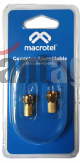 CONECTOR ATORNILLABLE RG-59 GOLD ( 2 UNIDADES )