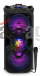 MLAB PARL. KARAOKE FUNKY DISCO EL FUNKY DISCO TE PERMITE DISFRUTAR TU MúSICA A TODO DAR!!!.
AMENIZA TU AMBIENTE, CON TODA LA LIBERTAD DE CONECTAR TU SMARTPHONE O UNIDADES
DE AUDIO INALáMBRICO BT... DE FORMA FáCIL, LIBRE Y SIN CABLES.