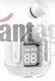 MLAB AUDIFONO TWS GLASS CRYSTAL + SILICON CASE WHITE