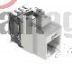 Módulo de Conector Jack Ponchado Panduit NetKey Category 6A Keystone UTP RJ45 Cat 6A Blanco 