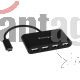 Adaptador Startech Hub USB-C a USB-A 4 Puetos Negro