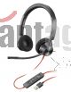 Auricular Poly Blackwire 3320-M cableado cancelación de sonido activo USB-A color Negro 