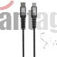 CABLE USB-C A LIGHTNING 1.2 MT RUGGED DUSTED NEGRO