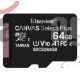 Flash Memory Card Kingston Tarjeta Microsd Microsdxc 64 Gb 85mb