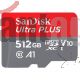 SANDISK ULTRA MICROSDXC 512GB TARJETA CON ADAPTADOR ANDROID