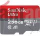 Sandisk Ultra - Tarjeta De Memoria Flash (adaptador Microsdxc A Sd Incluido) - 256 Gb - A1