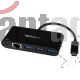 Adaptador Startech Hub USB-C a RJ-45/USB-C/USB-A(3) 5 Puertos Negro