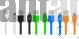 CABLE XTECH MICRO-USB A USB NEGRO BLANCO VERDE AZUL NARANJA PACK DE 10 UNIDADES 